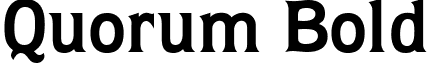 Quorum Bold font - quorumbold.ttf