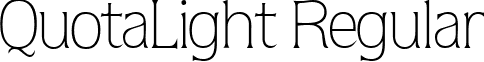 QuotaLight Regular font - quotalight-regular.ttf