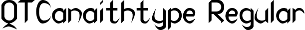 QTCanaithtype Regular font - qtcanaithtyperegular.ttf