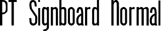 PT Signboard Normal font - ptsignboard.ttf