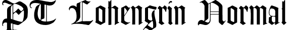 PT Lohengrin Normal font - ptlohengrin.ttf