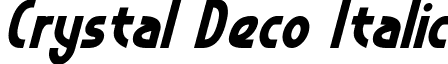Crystal Deco Italic font - Crystal Deco Italic.otf