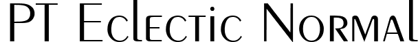 PT Eclectic Normal font - pteclectic.ttf