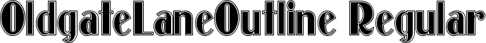 OldgateLaneOutline Regular font - OLDGATEL.TTF