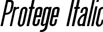 Protege Italic font - protegei.ttf