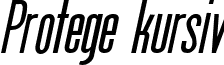 Protege kursiv font - protegeitalic.ttf