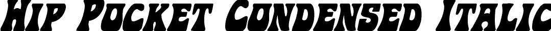 Hip Pocket Condensed Italic font - hippocketcondital.ttf