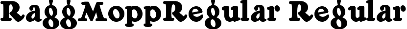 RaggMoppRegular Regular font - RAGGMOPP.TTF