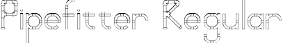 Pipefitter Regular font - pipefitter.ttf