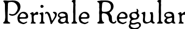 Perivale Regular font - perivale-regular.ttf