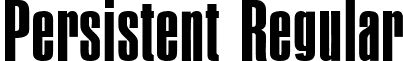 Persistent Regular font - persistent-regular.ttf