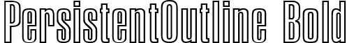 PersistentOutline Bold font - persistentoutline-bold.ttf