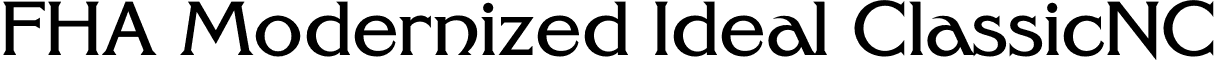 FHA Modernized Ideal ClassicNC font - FHA ModernIdealClassic_NC.otf