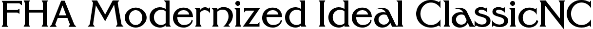 FHA Modernized Ideal ClassicNC font - FHA ModernIdealClassic_NC.ttf