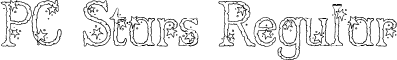 PC Stars Regular font - pcstars.ttf