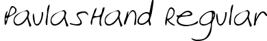 PaulasHand Regular font - paulashandregular.ttf