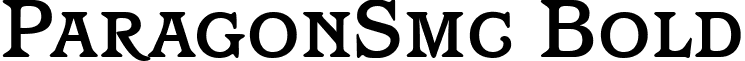 ParagonSmc Bold font - paragonsmc-bold.ttf