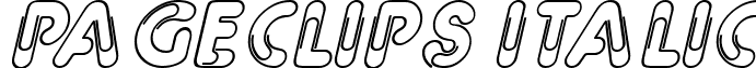 PageClips Italic font - pageclpi.ttf