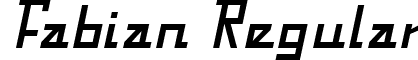 Fabian Regular font - fabian.ttf