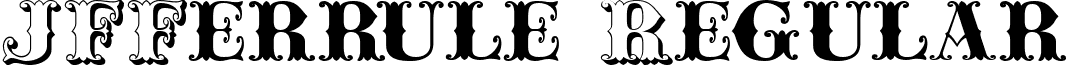 JFFerrule Regular font - JFFerrul.ttf