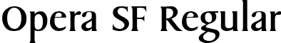 Opera SF Regular font - operasf.ttf