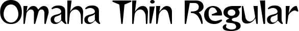 Omaha Thin Regular font - omahathin.ttf