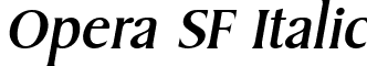 Opera SF Italic font - operasfitalic.ttf