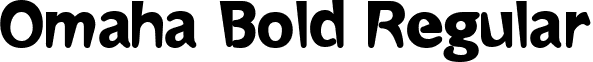 Omaha Bold Regular font - omahabold.ttf