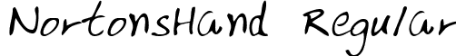 NortonsHand Regular font - handwriting-markernortonshand-regular.ttf