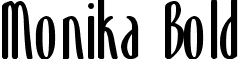 Monika Bold font - Monika_Bold.ttf