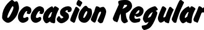 Occasion Regular font - occasion-regular.ttf