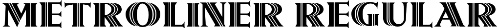 Metroliner Regular font - metrolin.ttf