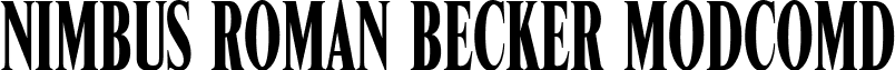 Nimbus Roman Becker ModComD font - nimbus_roman_becker_modcomd.ttf