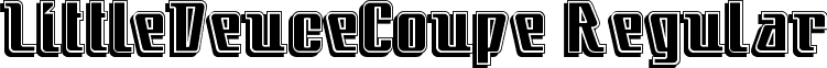 LittleDeuceCoupe Regular font - LITTDC__.TTF