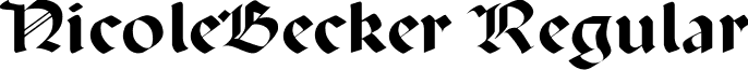 NicoleBecker Regular font - nicolebecker.ttf