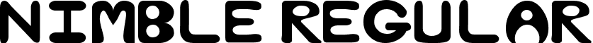 Nimble Regular font - nimbleregular.ttf