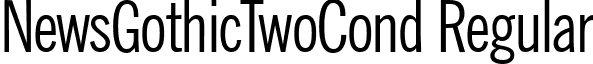 NewsGothicTwoCond Regular font - newsgothictwocond-regular.ttf