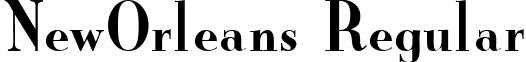 NewOrleans Regular font - neworleans-regular.ttf
