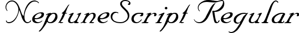 NeptuneScript Regular font - neptunescript-regular.ttf