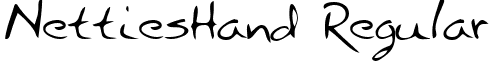 NettiesHand Regular font - handwriting-markernettieshand-regular.ttf