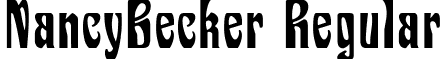 NancyBecker Regular font - nancybecker.ttf