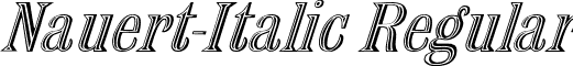 Nauert-Italic Regular font - Nauert-Italic.ttf