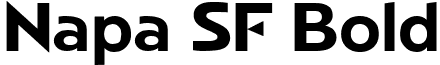 Napa SF Bold font - napasfbold.ttf