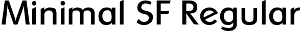 Minimal SF Regular font - minimalsf.ttf