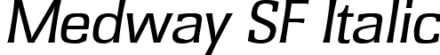 Medway SF Italic font - medwaysfitalic.ttf