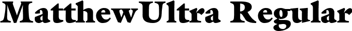 MatthewUltra Regular font - matthewultra-regular.ttf