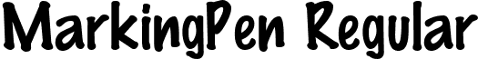 MarkingPen Regular font - markingpenregular.ttf