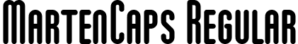 MartenCaps Regular font - martencaps.ttf