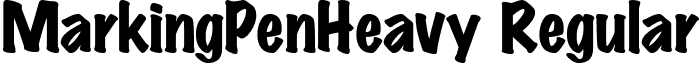 MarkingPenHeavy Regular font - markingpenheavyregular.ttf