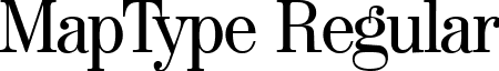 MapType Regular font - maptype-regular.ttf